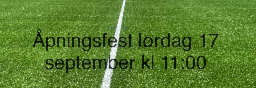 Åpningsfest lørdag 17 september